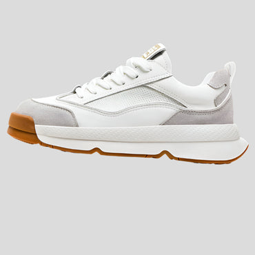 Celonox Brown Suede & White Leather Runners