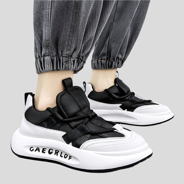 Celonox Monochrome Strapped Chunky Sneakers