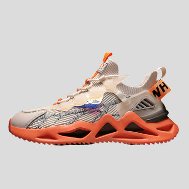 Celonox Dynamic-Cutout Knit Sneakers