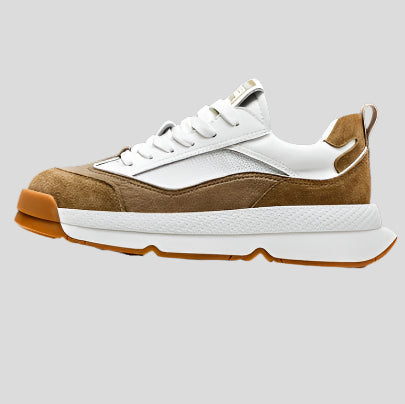 Celonox Brown Suede & White Leather Runners