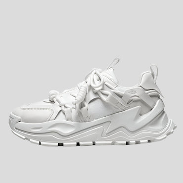 Celonox All-Green Strapped Chunky Sneakers