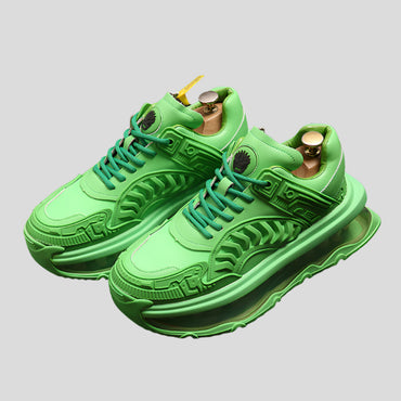 AeroGreen Flux – Celonox Futuristic Air-Cushion Green Sneakers