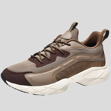 Celonox Black Mesh & Leather High-Contrast Runners