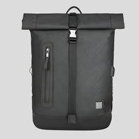 Celonox Textured Roll‑Top Anti‑Theft Backpack