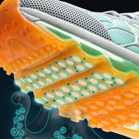 Celonox Multicolor Mesh & Grid-Vein Bubble-Sole Runners